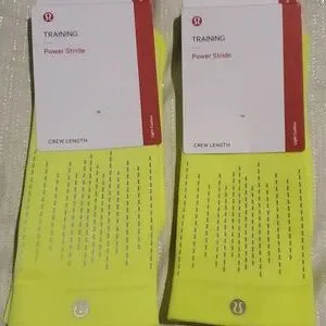 Lululemon Women's Reflective Power Stride Training Crew Sock Set
